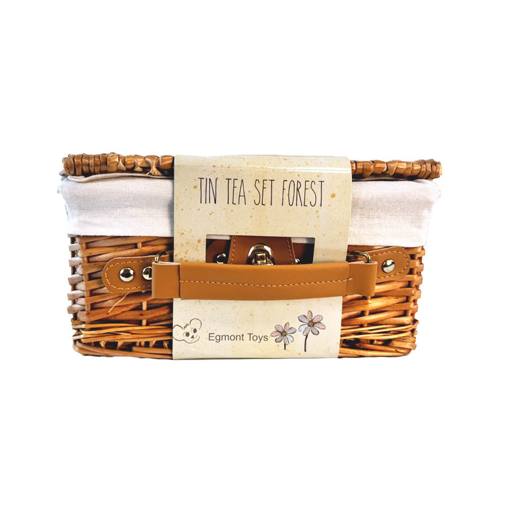 Egmont Toys Forest Tin Tea Set In a Wicker Case – Hotaling