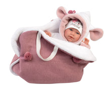 Load image into Gallery viewer, Llorens 16.5&quot; Articulated Newborn Ivy with Carrycot