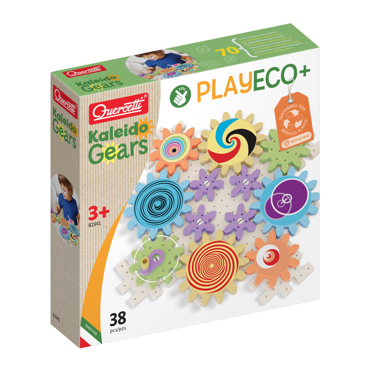 gears in toys Quercetti Kaleido Gears Play Eco+ – Hotaling