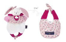 Load image into Gallery viewer, Doudou et Compagnie Reversible Bunny Puppet / Carry Bag