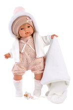 Load image into Gallery viewer, Llorens 15&quot; Soft Body Crying Baby Doll Mandy with Blanket