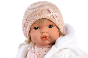 Llorens 15" Soft Body Crying Baby Doll Mandy with Blanket