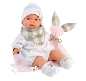 Llorens 15" Soft Body Crying Baby Doll Jordan with Blanket