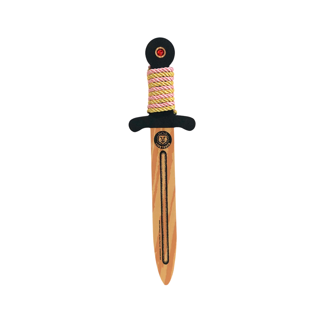 Liontouch Pretend-Play WoodyLion Sword - Small Pink & Gold
