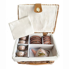 Load image into Gallery viewer, Egmont Toys Fawn Tin Tea Set In a Wicker Case