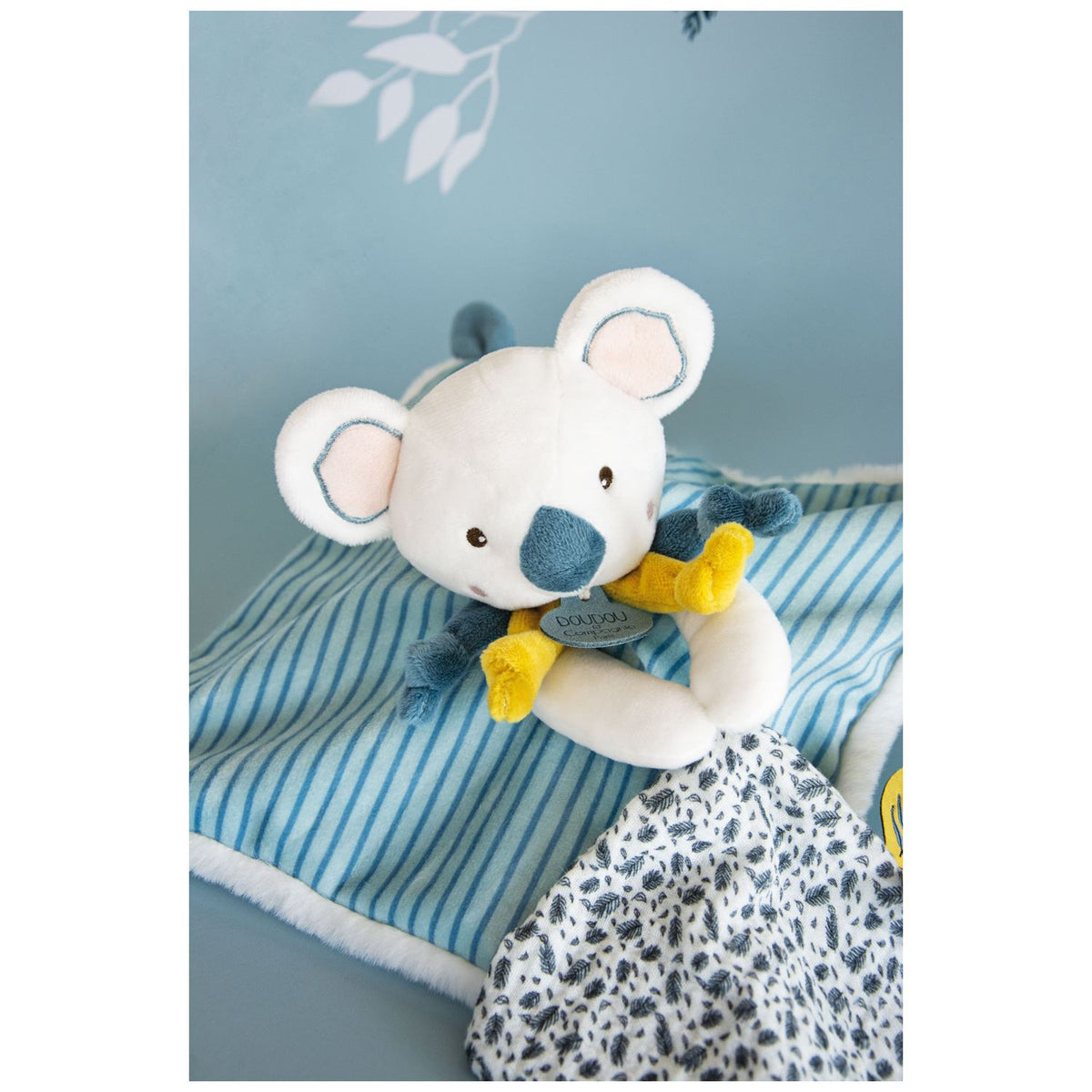 Doudou et Compagnie Yoka the Koala Blanket with Pacifier Clip