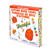 Load image into Gallery viewer, Kid Made Modern Autumn Wood Signs Craft Kit