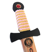 Load image into Gallery viewer, Liontouch Pretend-Play WoodyLion Sword - Medium Pink &amp; Gold