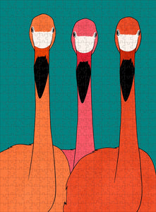 Hummingbird Australia Jigsaw Puzzle - Flamingo Trio