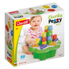 Load image into Gallery viewer, Quercetti Chunky Peggy Box - 28 pcs