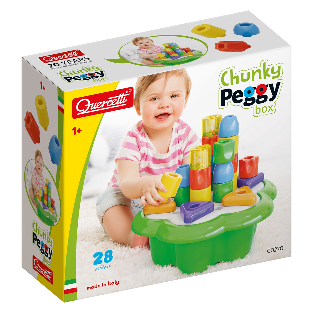Quercetti Chunky Peggy Box - 28 pcs