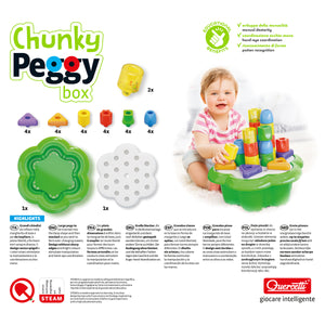 Quercetti Chunky Peggy Box - 28 pcs