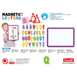 Quercetti Magnetic Letters Starter Set 48 pcs