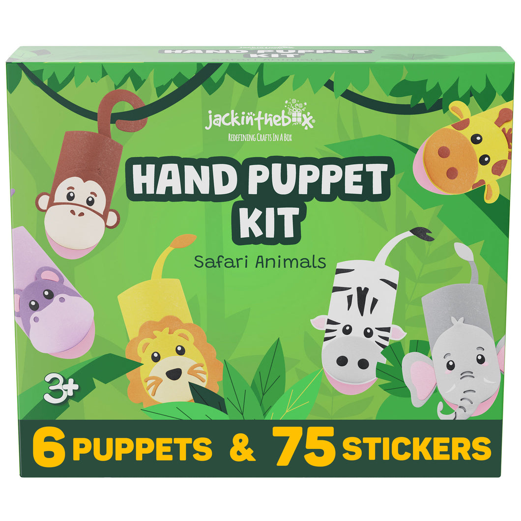 JackInTheBox Hand Puppet Kit - Safari Animals