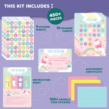Load image into Gallery viewer, JackInTheBox Potty Training Chart - Unicorn