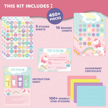 Load image into Gallery viewer, JackInTheBox Potty Training Chart - Unicorn