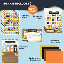 Load image into Gallery viewer, JackInTheBox Potty Training Chart - Construction