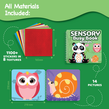 Load image into Gallery viewer, JackInTheBox Sensory Busy Book - Animals