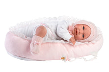 Load image into Gallery viewer, Llorens 16.5&quot; Articulated Newborn Doll Skylar with Bed Cushion