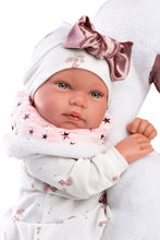 Load image into Gallery viewer, Llorens 17.3&quot; Articulated Newborn Doll Celeste with Swan Cushion