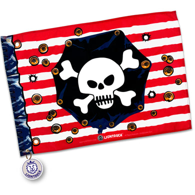 Liontouch Red Stripe Pirate Flag