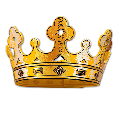 Liontouch Pretend-Play Foam Gold Crown