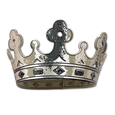 Liontouch Pretend-Play Foam Silver Crown