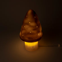Load image into Gallery viewer, Egmont Lamp - Small Chocolate Mushroom w/ Plug