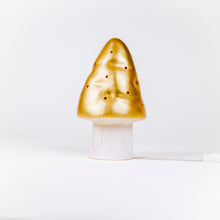 Load image into Gallery viewer, Egmont Lamp - Small Gold Mushroom w/ Plug