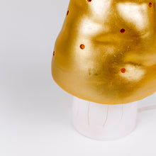 Load image into Gallery viewer, Egmont Lamp - Small Gold Mushroom w/ Plug