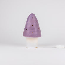 Load image into Gallery viewer, Egmont Lamp - Small Lavender Mushroom w/ Plug