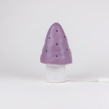 Load image into Gallery viewer, Egmont Lamp - Small Lavender Mushroom w/ Plug
