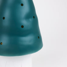 Load image into Gallery viewer, Egmont Lamp - Small Natural Teal Mushroom w/ Plug