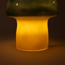 Load image into Gallery viewer, Egmont Lamp - Small Natural Teal Mushroom w/ Plug