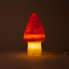 Load image into Gallery viewer, Egmont Lamp - Small Red Brick Mushroom w/ Plug