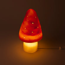 Load image into Gallery viewer, Egmont Lamp - Small Red Brick Mushroom w/ Plug