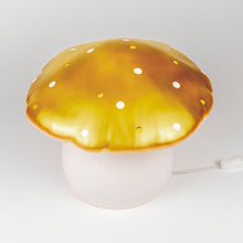 Load image into Gallery viewer, Egmont Lamp - Large Gold Mushroom w/ Plug