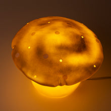 Load image into Gallery viewer, Egmont Lamp - Large Gold Mushroom w/ Plug