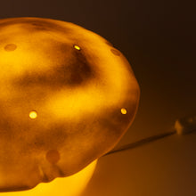 Load image into Gallery viewer, Egmont Lamp - Medium Gold Mushroom w/ Plug