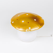 Load image into Gallery viewer, Egmont Lamp - Medium Gold Mushroom w/ Plug