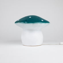 Load image into Gallery viewer, Egmont Lamp - Medium Natural Teal Mushroom w/ Plug