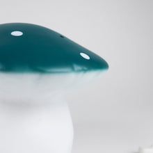 Load image into Gallery viewer, Egmont Lamp - Medium Natural Teal Mushroom w/ Plug