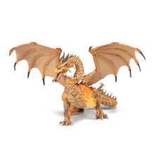 Load image into Gallery viewer, Papo France Two Headed Dragon Gold