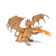 Load image into Gallery viewer, Papo France Two Headed Dragon Gold