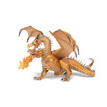 Load image into Gallery viewer, Papo France Two Headed Dragon Gold