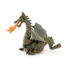 Load image into Gallery viewer, Papo France Green Winged Dragon With Flame