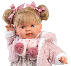 Llorens 16.5" Soft Body Crying Baby Doll Elizabeth