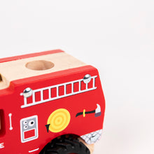 Load image into Gallery viewer, Egmont Toys Wooden Fire Engine