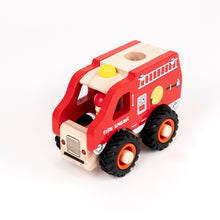 Load image into Gallery viewer, Egmont Toys Wooden Fire Engine
