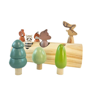 Egmont Toys Forest Animals In A Log